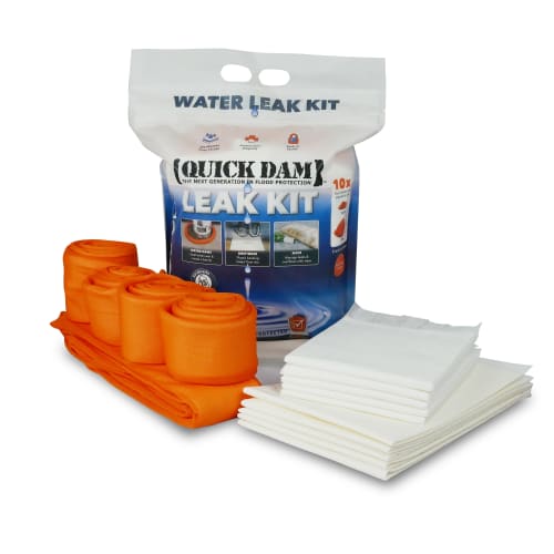 Quick Dam Indoor Leak Kit: 5 Mats, 5 Drip Mats, 4-4' Dams, 1-10' Dam